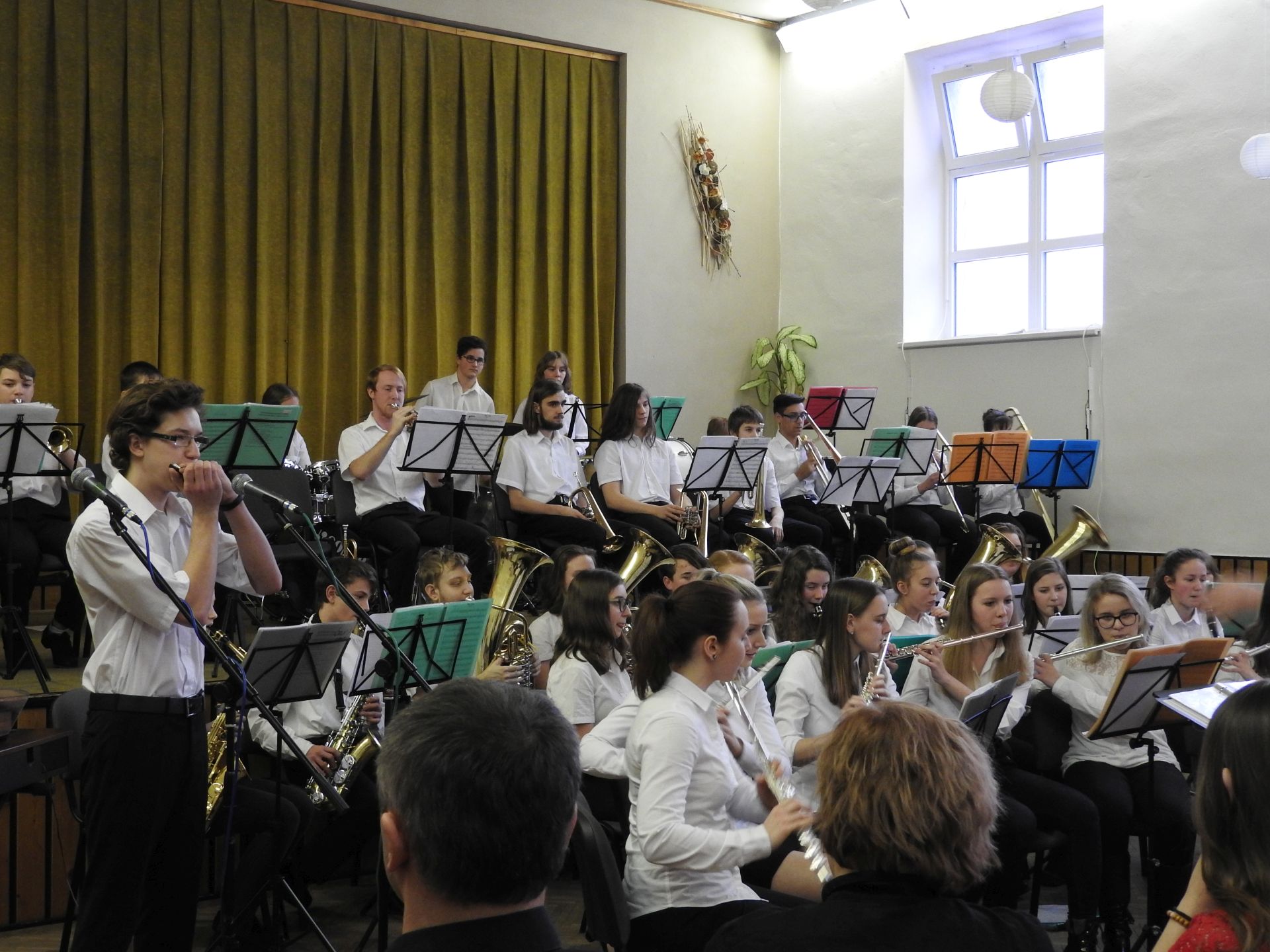 Koncert Dechového orchestru ZUŠ ve Svébohově 10. února 2019