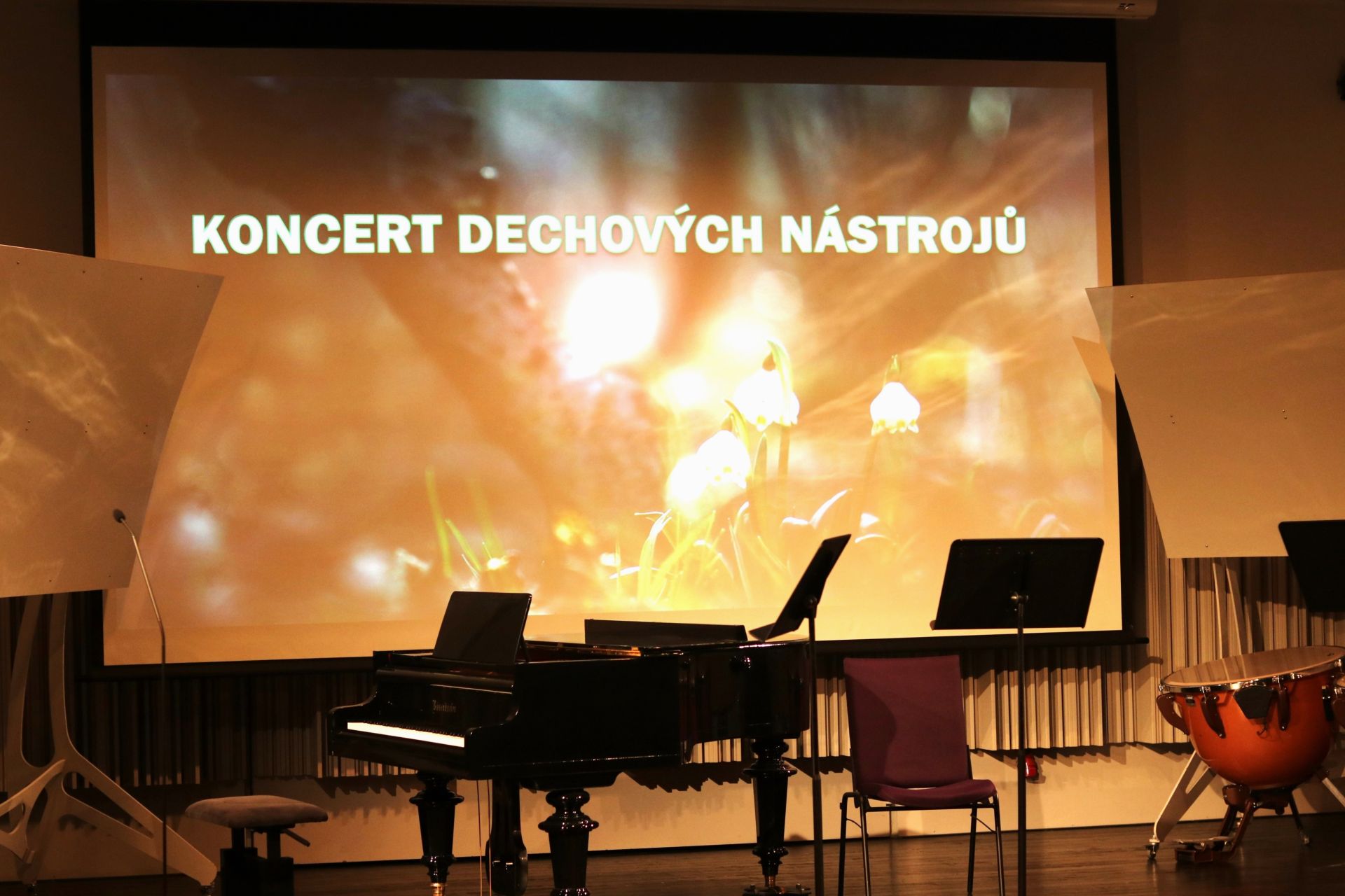 Koncert dechových nástrojů - Harmonie a přátelství v sále ZUŠ Zábřeh 29. 2. 2024