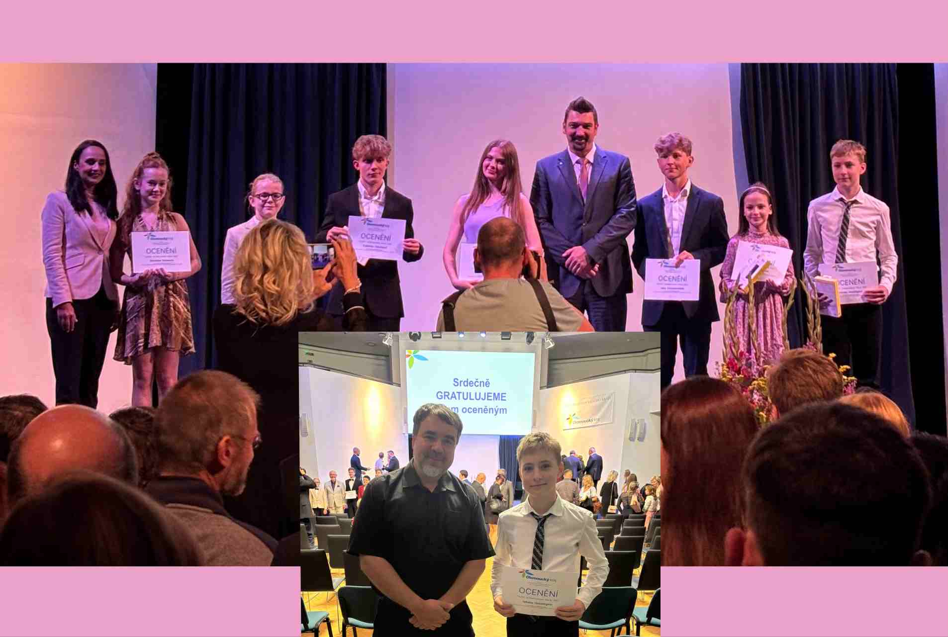 Žáci ZUŠ Zábřeh byli oceněni v soutěži Talent Olomouckého kraje 2025